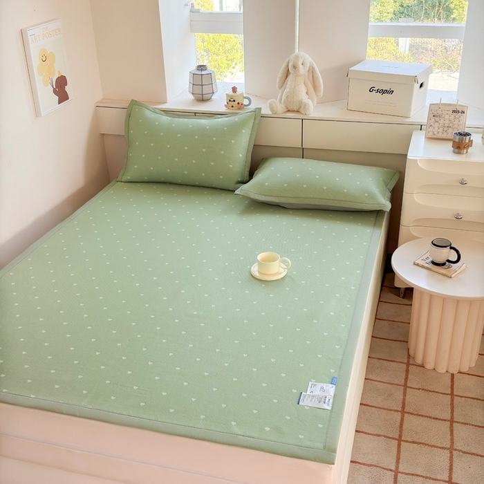 91家纺网 家纺一手货源 找家纺 （总）凉百百 2025新款3D豆豆凉席系列-繁心