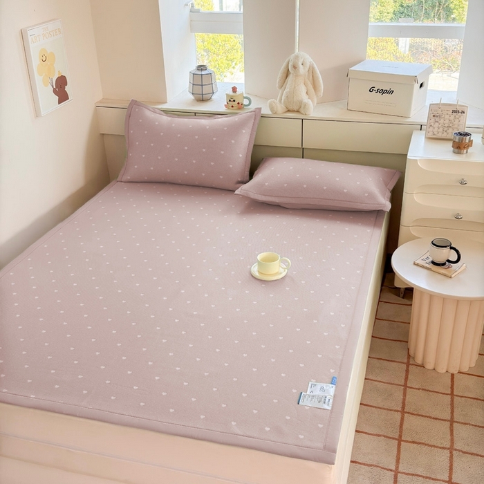 91家纺网 家纺一手货源 找家纺 （总）凉百百 2025新款3D豆豆凉席系列-繁心