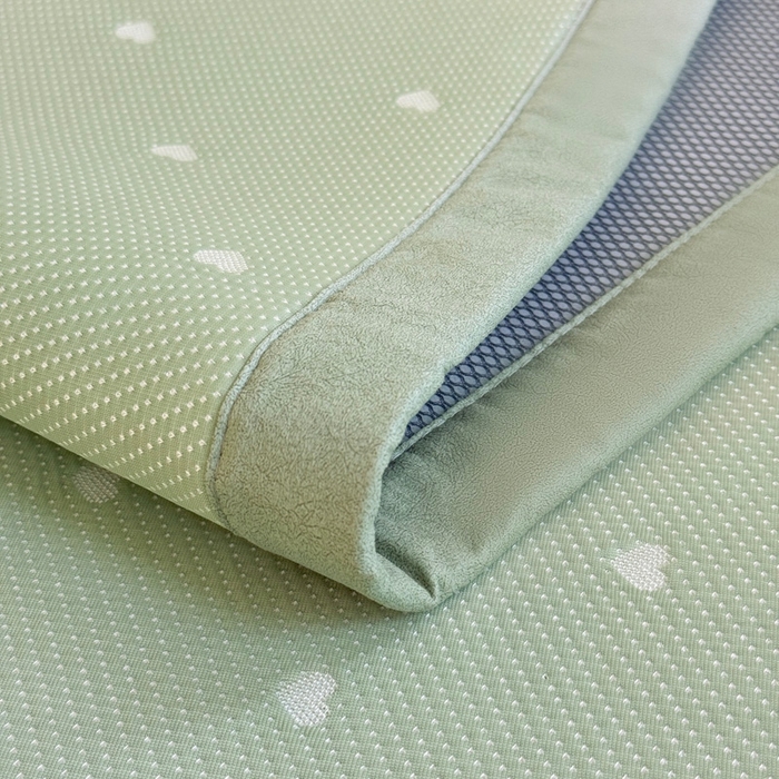 91家纺网 家纺一手货源 找家纺 凉百百 2025新款3D豆豆凉席系列-繁心 繁心-绿