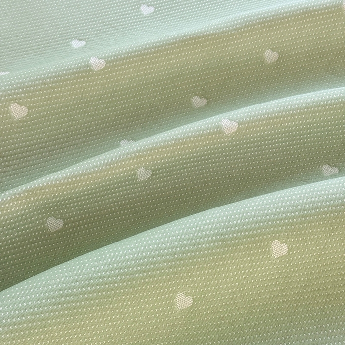 91家纺网 家纺一手货源 找家纺 凉百百 2025新款3D豆豆凉席系列-繁心 繁心-绿