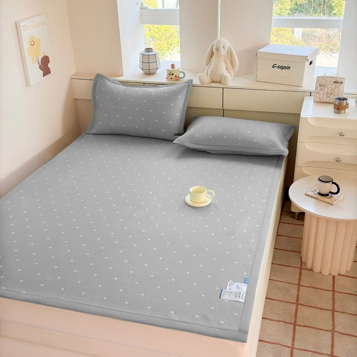 凉百百 2025新款3D豆豆凉席系列-繁心 繁心-灰