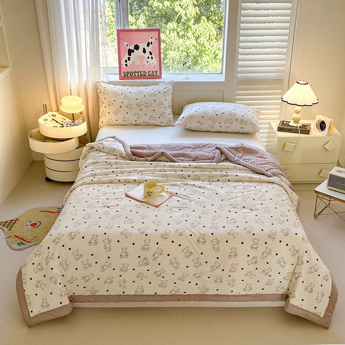 91家纺网 家纺一手货源 找家纺 （总）美梦里 2025春夏新款新疆棉花豆豆被夏被夏凉被空调被