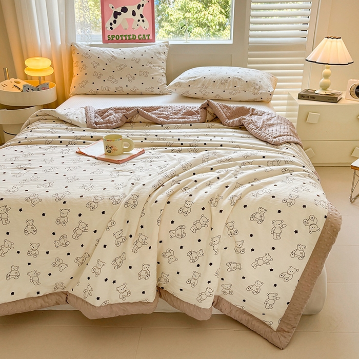 91家纺网 家纺一手货源 找家纺 （总）美梦里 2025春夏新款新疆棉花豆豆被夏被夏凉被空调被