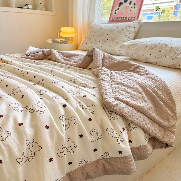 91家纺网 家纺一手货源 找家纺 （总）美梦里 2025春夏新款新疆棉花豆豆被夏被夏凉被空调被