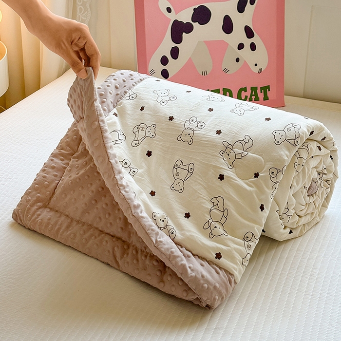 91家纺网 家纺一手货源 找家纺 （总）美梦里 2025春夏新款新疆棉花豆豆被夏被夏凉被空调被