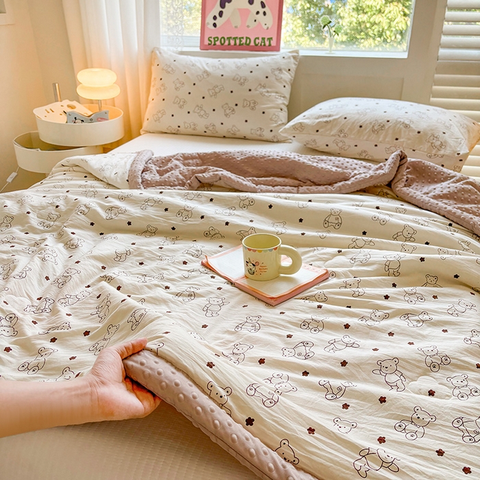 91家纺网 家纺一手货源 找家纺 （总）美梦里 2025春夏新款新疆棉花豆豆被夏被夏凉被空调被