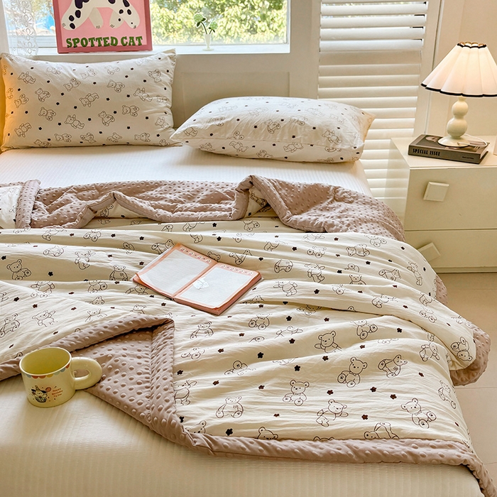 91家纺网 家纺一手货源 找家纺 （总）美梦里 2025春夏新款新疆棉花豆豆被夏被夏凉被空调被