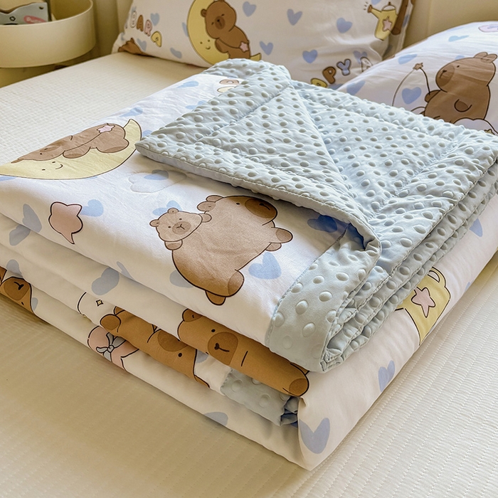 91家纺网 家纺一手货源 找家纺 （总）美梦里 2025春夏新款新疆棉花豆豆被夏被夏凉被空调被