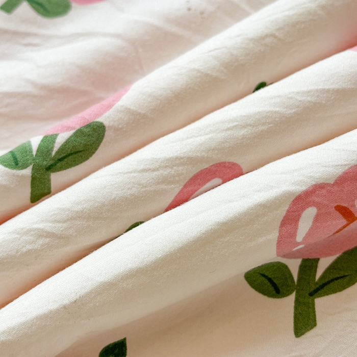 91家纺网 家纺一手货源 找家纺 美梦里 2025春夏新款新疆棉花豆豆被夏被夏凉被空调被 花儿小兔（豆豆被）