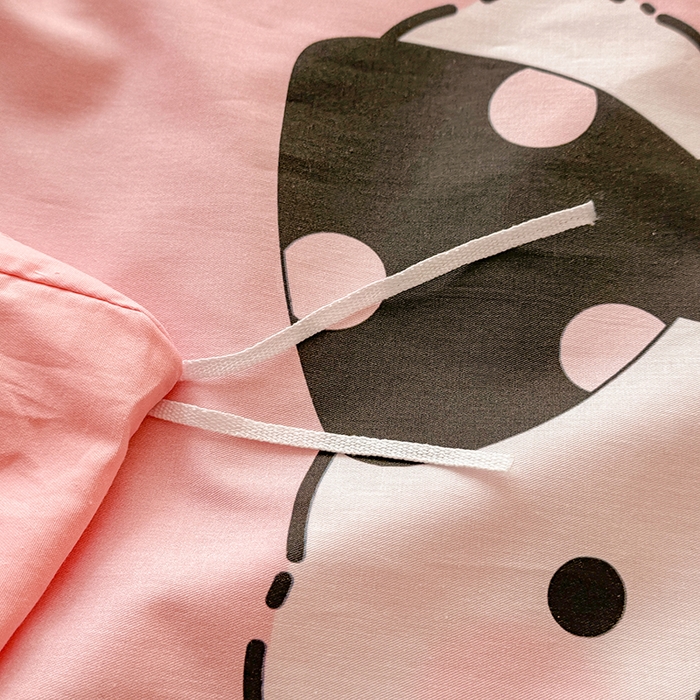 91家纺网 家纺一手货源 找家纺 玉元坊 2025新款全棉纯棉数码印花卡通床单床笠床裙四件套三件套 小萌兔