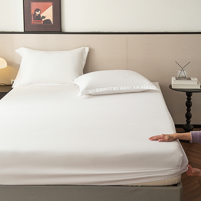 91家纺网 家纺一手货源 找家纺 2025外贸跨境电商亚马逊速卖通单床笠三件套欧美尺寸多多跨境平台TEMU希音虾皮 白色