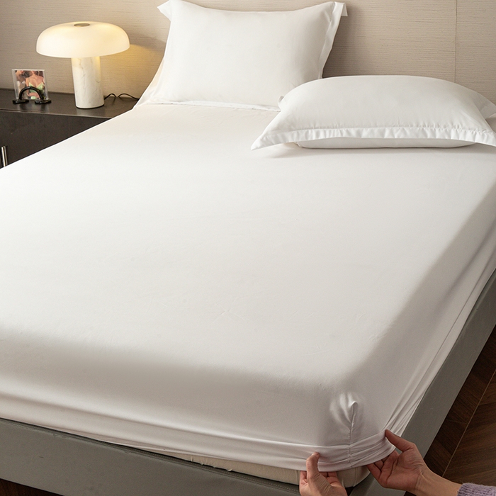 91家纺网 家纺一手货源 找家纺 2025外贸跨境电商亚马逊速卖通单床笠三件套欧美尺寸多多跨境平台TEMU希音虾皮 白色