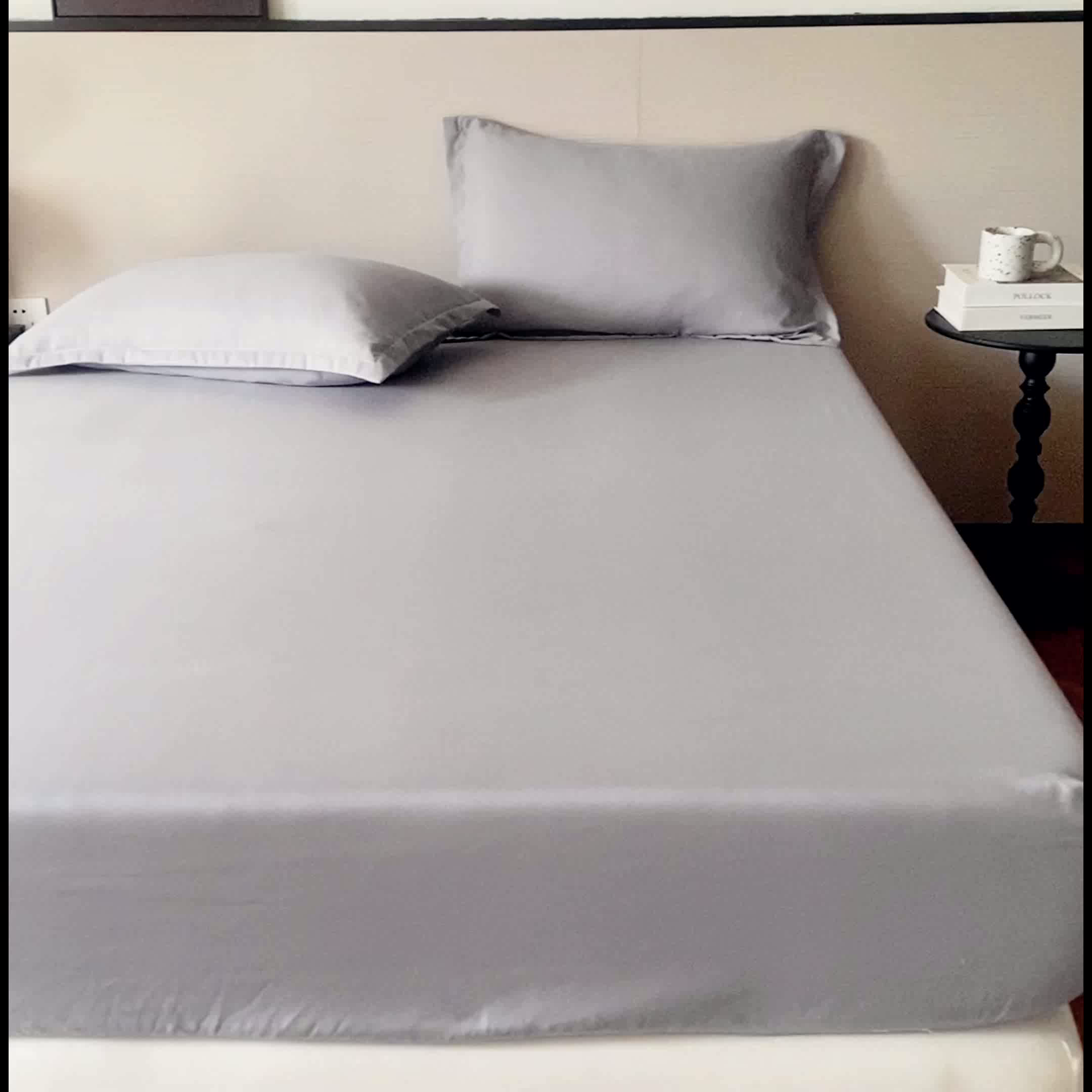 91家纺网 家纺一手货源 找家纺 2025外贸跨境电商亚马逊速卖通单床笠三件套欧美尺寸多多跨境平台TEMU希音虾皮 浅灰