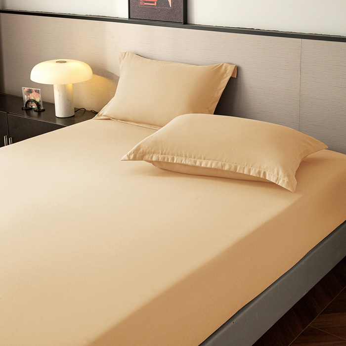 91家纺网 家纺一手货源 找家纺 2025外贸跨境电商亚马逊速卖通单床笠三件套欧美尺寸多多跨境平台TEMU希音虾皮 卡其