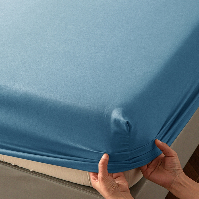 91家纺网 家纺一手货源 找家纺 2025外贸跨境电商亚马逊速卖通单床笠三件套欧美尺寸多多跨境平台TEMU希音虾皮 蓝色