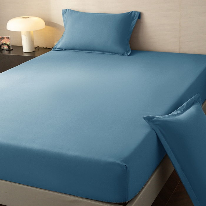 91家纺网 家纺一手货源 找家纺 2025外贸跨境电商亚马逊速卖通单床笠三件套欧美尺寸多多跨境平台TEMU希音虾皮 蓝色