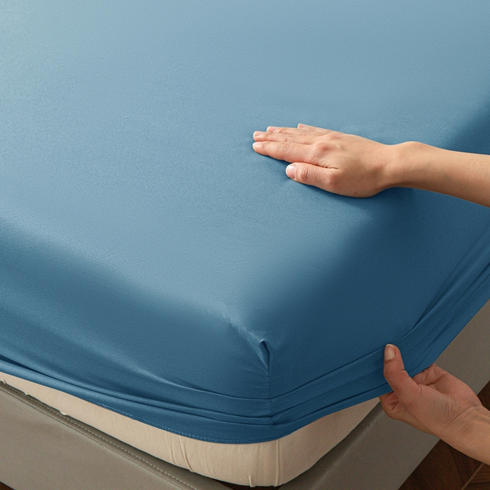 91家纺网 家纺一手货源 找家纺 2025外贸跨境电商亚马逊速卖通单床笠三件套欧美尺寸多多跨境平台TEMU希音虾皮 蓝色