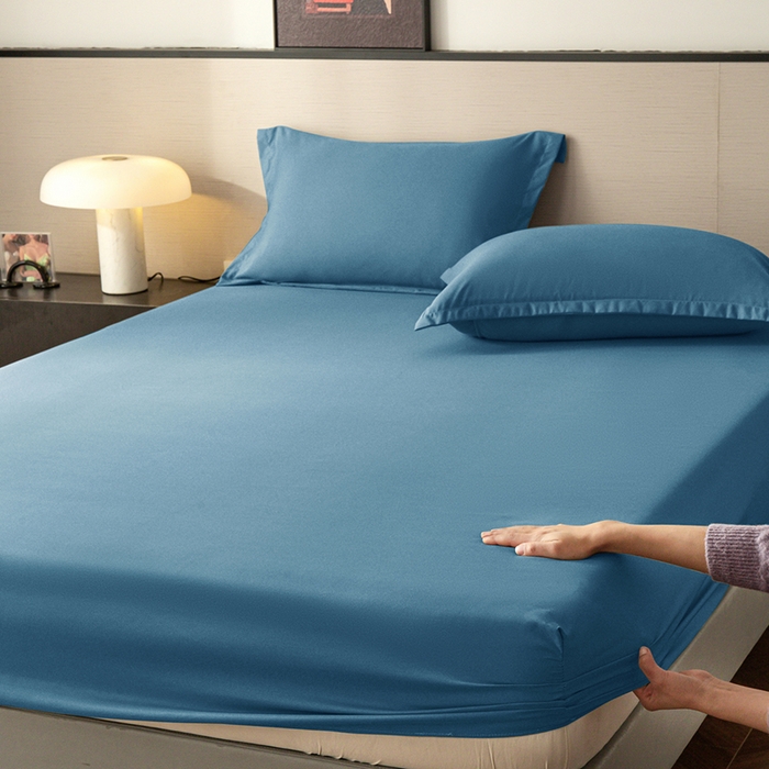 91家纺网 家纺一手货源 找家纺 2025外贸跨境电商亚马逊速卖通单床笠三件套欧美尺寸多多跨境平台TEMU希音虾皮 蓝色