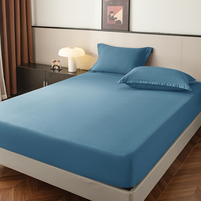 91家纺网 家纺一手货源 找家纺 2025外贸跨境电商亚马逊速卖通单床笠三件套欧美尺寸多多跨境平台TEMU希音虾皮 蓝色