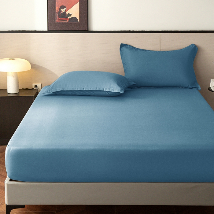 91家纺网 家纺一手货源 找家纺 2025外贸跨境电商亚马逊速卖通单床笠三件套欧美尺寸多多跨境平台TEMU希音虾皮 蓝色