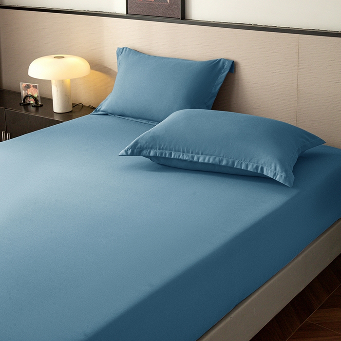 91家纺网 家纺一手货源 找家纺 2025外贸跨境电商亚马逊速卖通单床笠三件套欧美尺寸多多跨境平台TEMU希音虾皮 蓝色