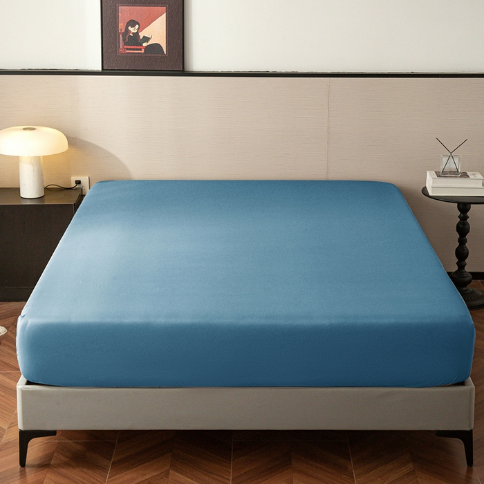 91家纺网 家纺一手货源 找家纺 2025外贸跨境电商亚马逊速卖通单床笠三件套欧美尺寸多多跨境平台TEMU希音虾皮 蓝色