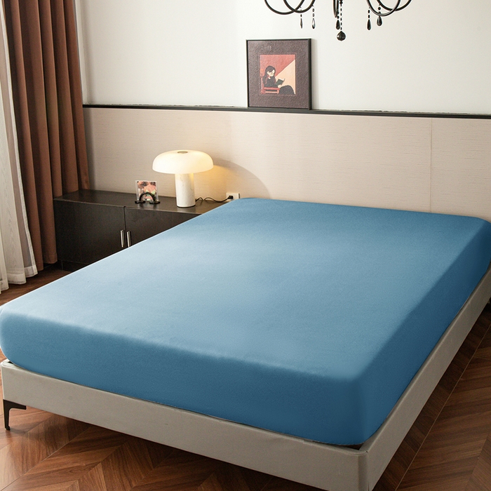 91家纺网 家纺一手货源 找家纺 2025外贸跨境电商亚马逊速卖通单床笠三件套欧美尺寸多多跨境平台TEMU希音虾皮 蓝色