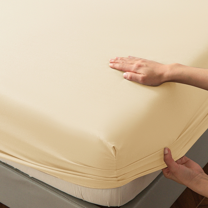 91家纺网 家纺一手货源 找家纺 2025外贸跨境电商亚马逊速卖通单床笠三件套欧美尺寸多多跨境平台TEMU希音虾皮 米黄