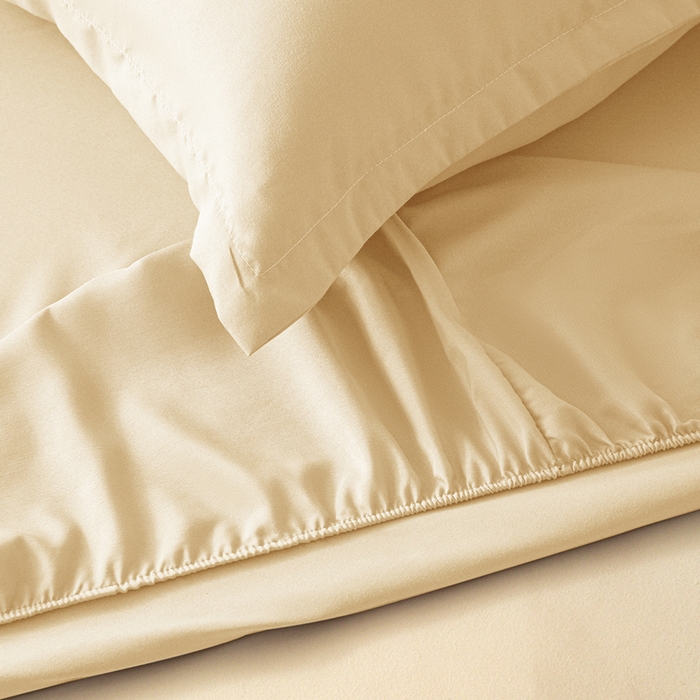 91家纺网 家纺一手货源 找家纺 2025外贸跨境电商亚马逊速卖通单床笠三件套欧美尺寸多多跨境平台TEMU希音虾皮 米黄