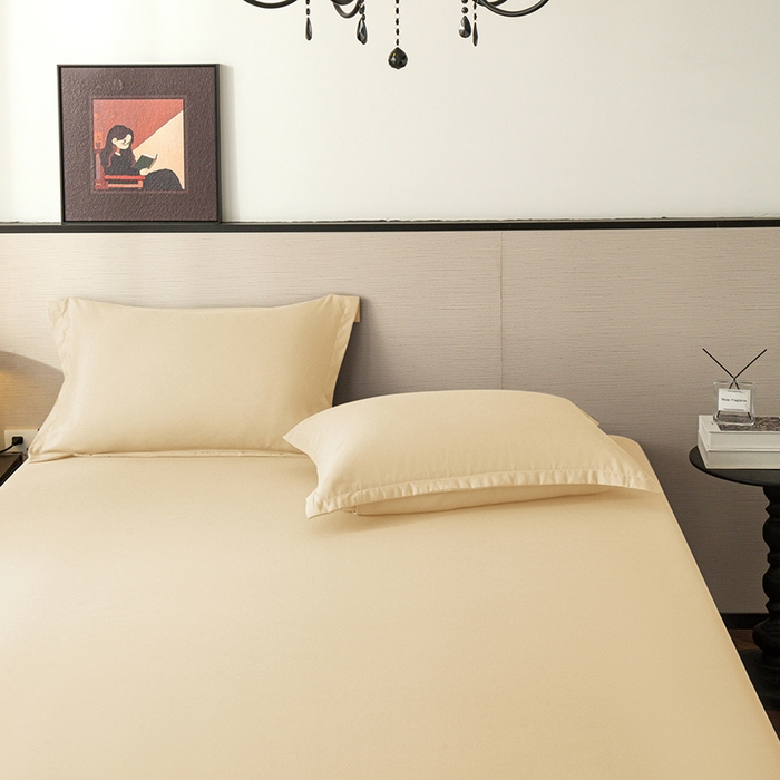 91家纺网 家纺一手货源 找家纺 2025外贸跨境电商亚马逊速卖通单床笠三件套欧美尺寸多多跨境平台TEMU希音虾皮 米黄