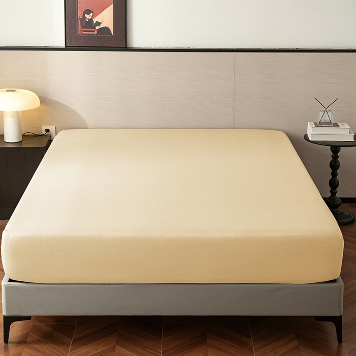 91家纺网 家纺一手货源 找家纺 2025外贸跨境电商亚马逊速卖通单床笠三件套欧美尺寸多多跨境平台TEMU希音虾皮 米黄