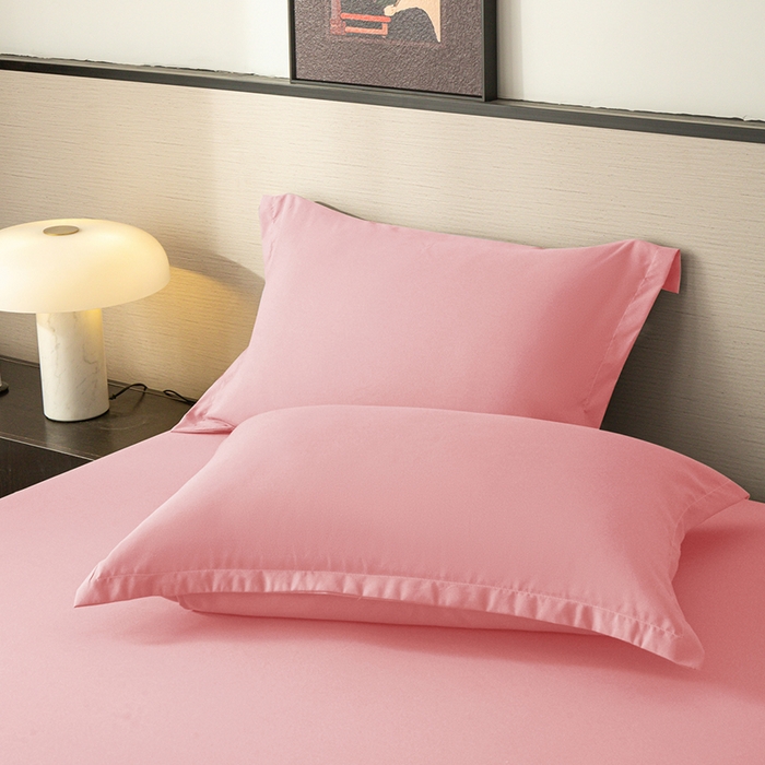 91家纺网 家纺一手货源 找家纺 2025外贸跨境电商亚马逊速卖通单床笠三件套欧美尺寸多多跨境平台TEMU希音虾皮 浅粉