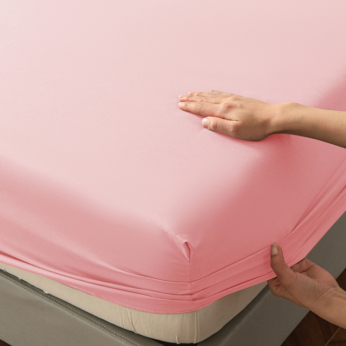 91家纺网 家纺一手货源 找家纺 2025外贸跨境电商亚马逊速卖通单床笠三件套欧美尺寸多多跨境平台TEMU希音虾皮 浅粉