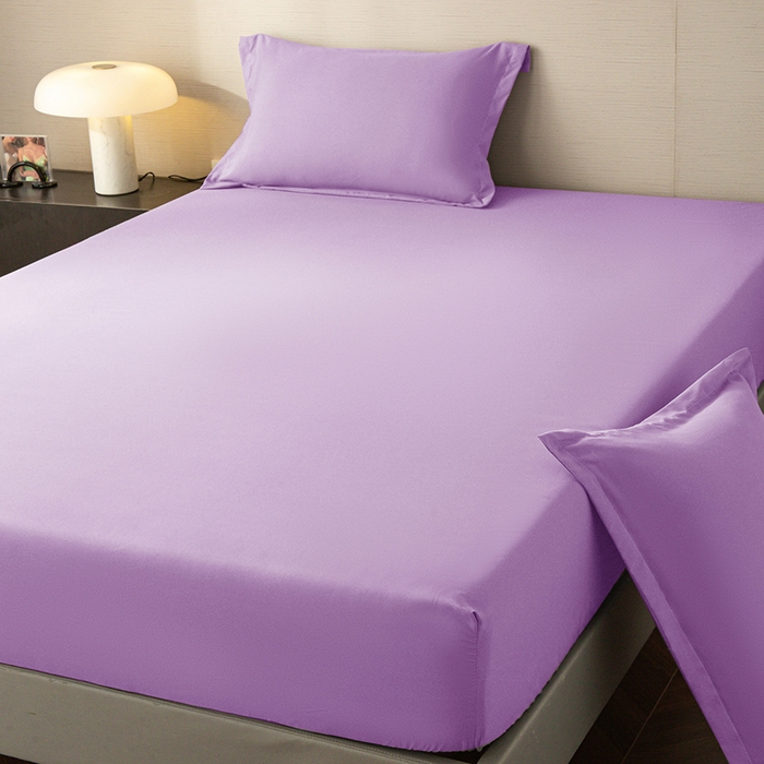 91家纺网 家纺一手货源 找家纺 2025外贸跨境电商亚马逊速卖通单床笠三件套欧美尺寸多多跨境平台TEMU希音虾皮 紫色