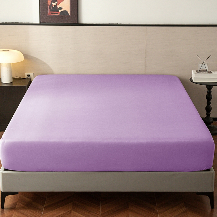 91家纺网 家纺一手货源 找家纺 2025外贸跨境电商亚马逊速卖通单床笠三件套欧美尺寸多多跨境平台TEMU希音虾皮 紫色