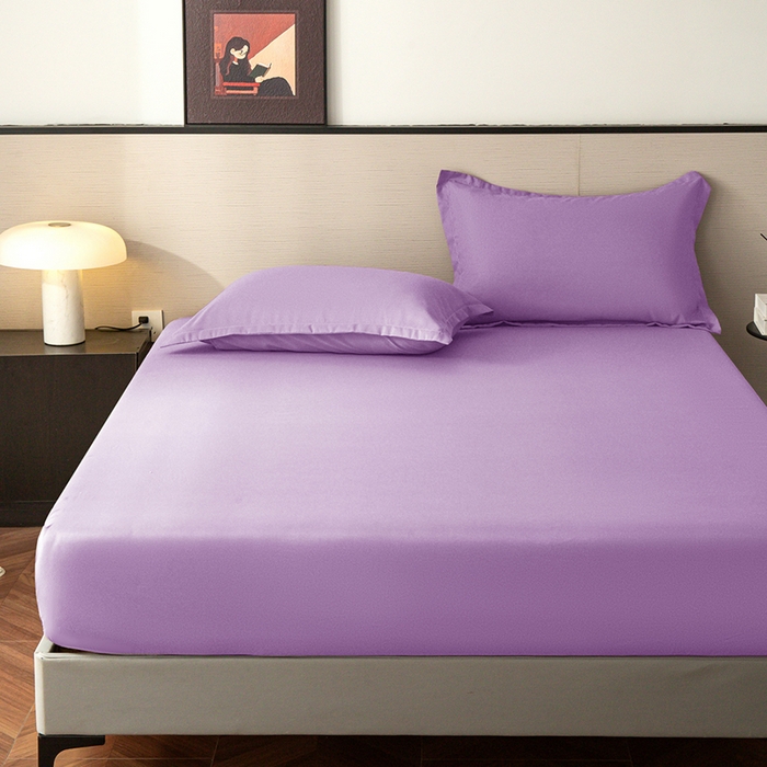 91家纺网 家纺一手货源 找家纺 2025外贸跨境电商亚马逊速卖通单床笠三件套欧美尺寸多多跨境平台TEMU希音虾皮 紫色