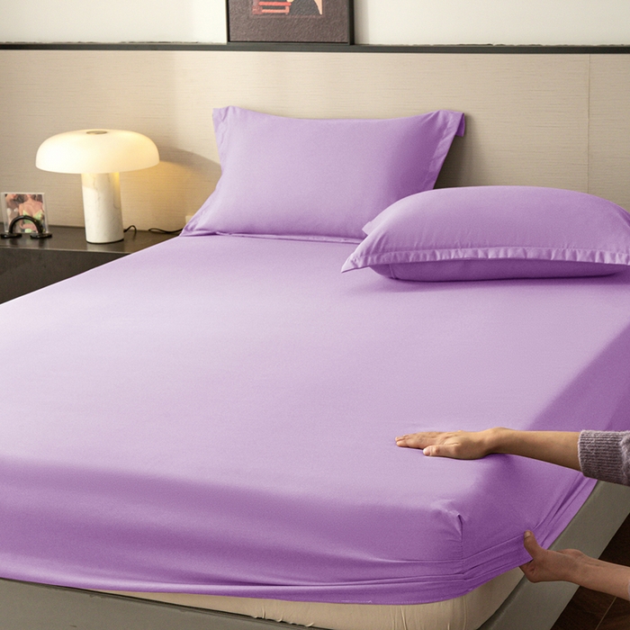 91家纺网 家纺一手货源 找家纺 2025外贸跨境电商亚马逊速卖通单床笠三件套欧美尺寸多多跨境平台TEMU希音虾皮 紫色