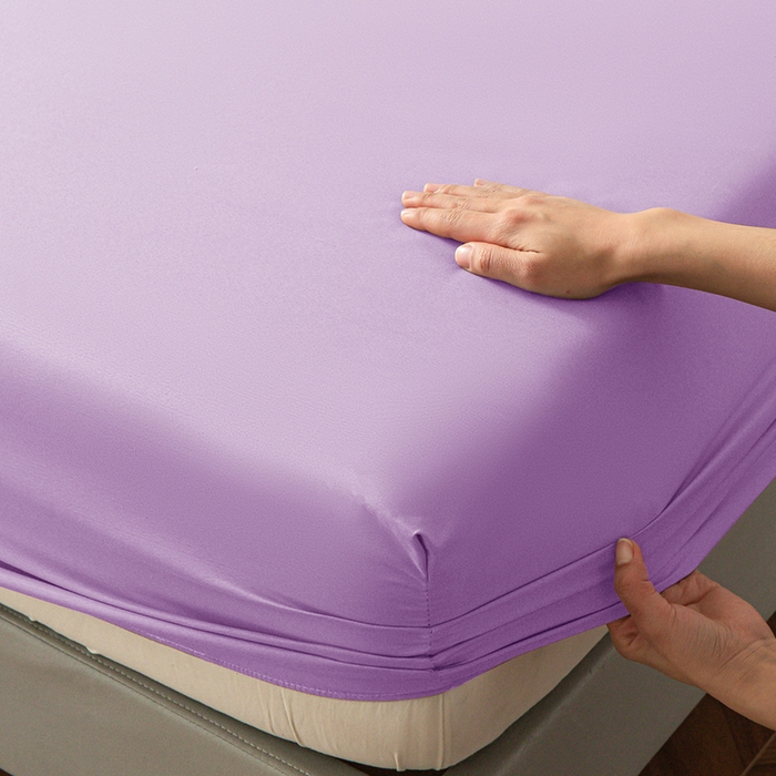 91家纺网 家纺一手货源 找家纺 2025外贸跨境电商亚马逊速卖通单床笠三件套欧美尺寸多多跨境平台TEMU希音虾皮 紫色