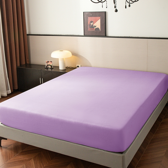 91家纺网 家纺一手货源 找家纺 2025外贸跨境电商亚马逊速卖通单床笠三件套欧美尺寸多多跨境平台TEMU希音虾皮 紫色