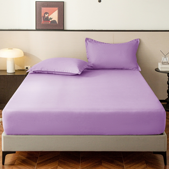 2025外贸跨境电商亚马逊速卖通单床笠三件套欧美尺寸多多跨境平台TEMU希音虾皮 紫色