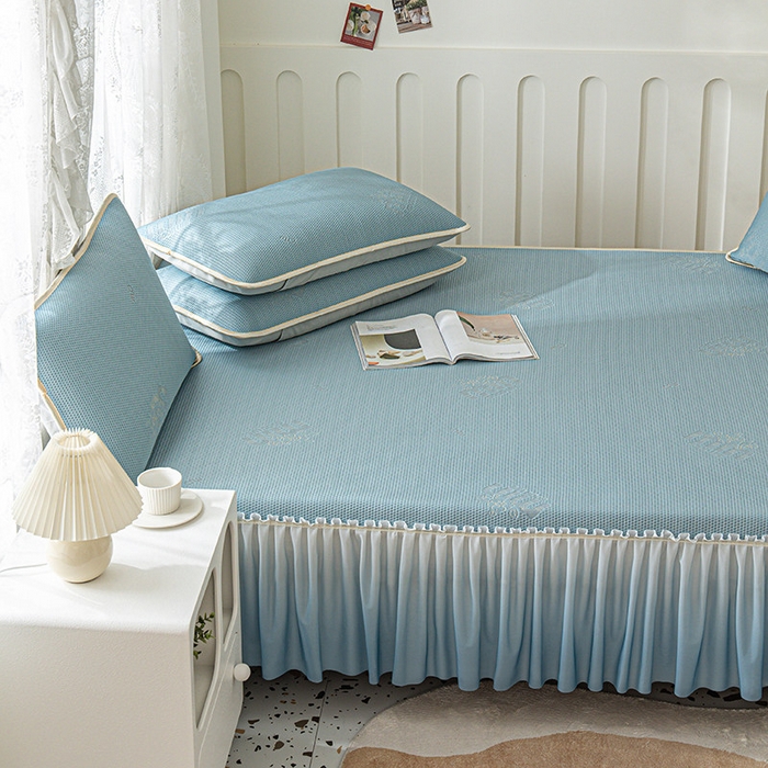 91家纺网 家纺一手货源 找家纺 （总）美优兰 2025春夏新款PE提花冰豆豆凉感榻榻米床垫