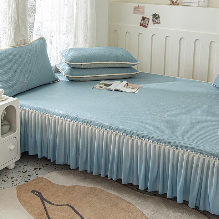 91家纺网 家纺一手货源 找家纺 （总）美优兰 2025春夏新款PE提花冰豆豆凉感榻榻米床垫