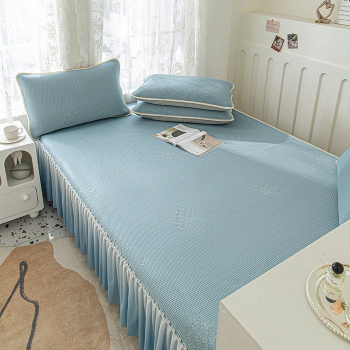 91家纺网 家纺一手货源 找家纺 （总）美优兰 2025春夏新款PE提花冰豆豆凉感榻榻米床垫