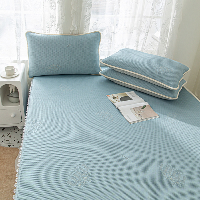 91家纺网 家纺一手货源 找家纺 （总）美优兰 2025春夏新款PE提花冰豆豆凉感榻榻米床垫