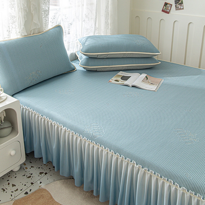 91家纺网 家纺一手货源 找家纺 （总）美优兰 2025春夏新款PE提花冰豆豆凉感榻榻米床垫