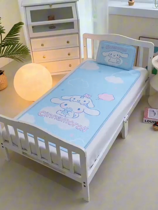 91家纺网 家纺一手货源 找家纺 2025新款3D凉豆豆大版三丽鸥正版授权儿童凉席夏被三件套 凉豆豆 大耳狗