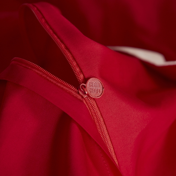 91家纺网 家纺一手货源 找家纺 玉雅家纺 2025新款长绒棉花边款刺绣时尚婚庆四件套 心欢喜