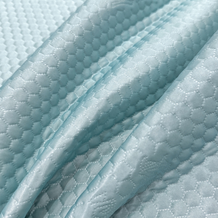 91家纺网 家纺一手货源 找家纺 春寻家纺 2025新款凉豆豆凉席冰丝席 天空蓝