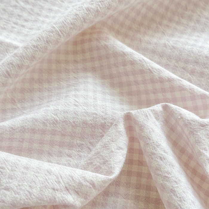 91家纺网 家纺一手货源 找家纺 丽涵家纺 丽涵新品 全棉色织水洗棉单品床笠-床笠三件套 紫小格