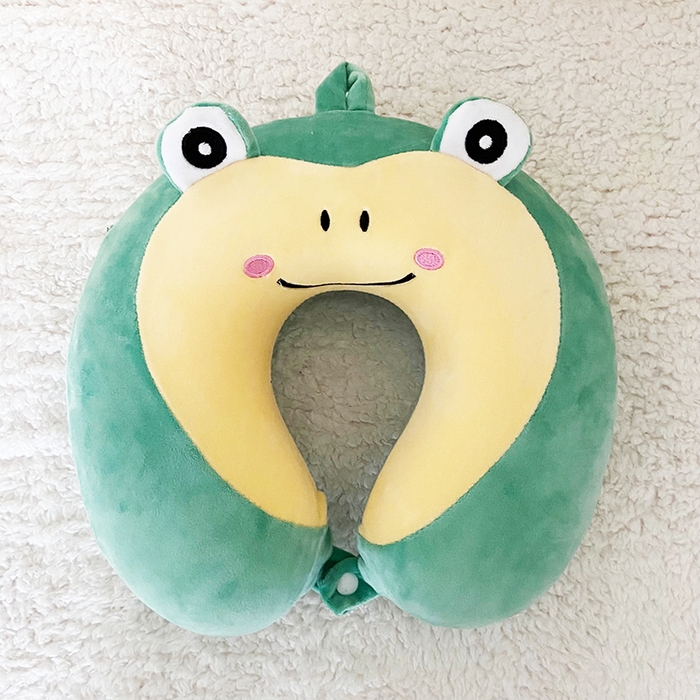 91家纺网 家纺一手货源 找家纺 卡奥家纺 2025新款卡通U型枕旅行颈椎枕 青蛙王子